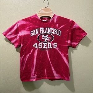 Men’s XL Vintage NFL SF San Fransisco 49ers Upcycled Bleached Tie Dye Shirt
